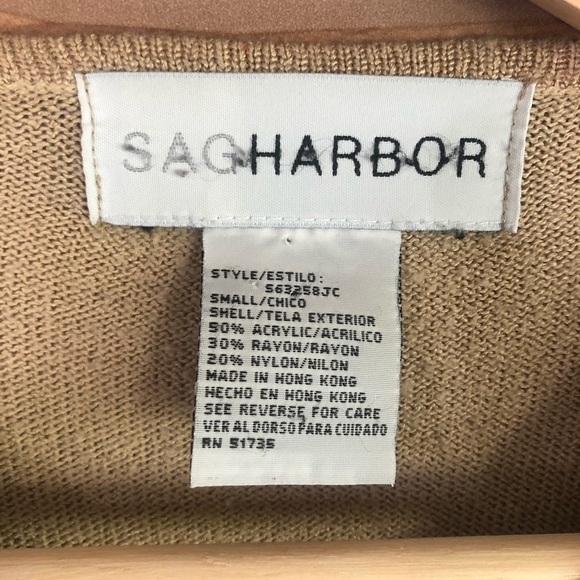 Sag Harbor striped layered cardigan & mock shell size small - Picture 7 of 10